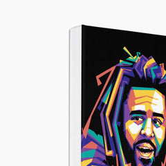 Colorful J Cole Portrait Canvas