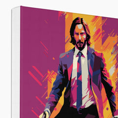 Artistic John Wick Sketch Canvas