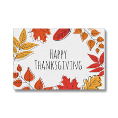 Autumn Leaves Thanksgiving Art Canvas