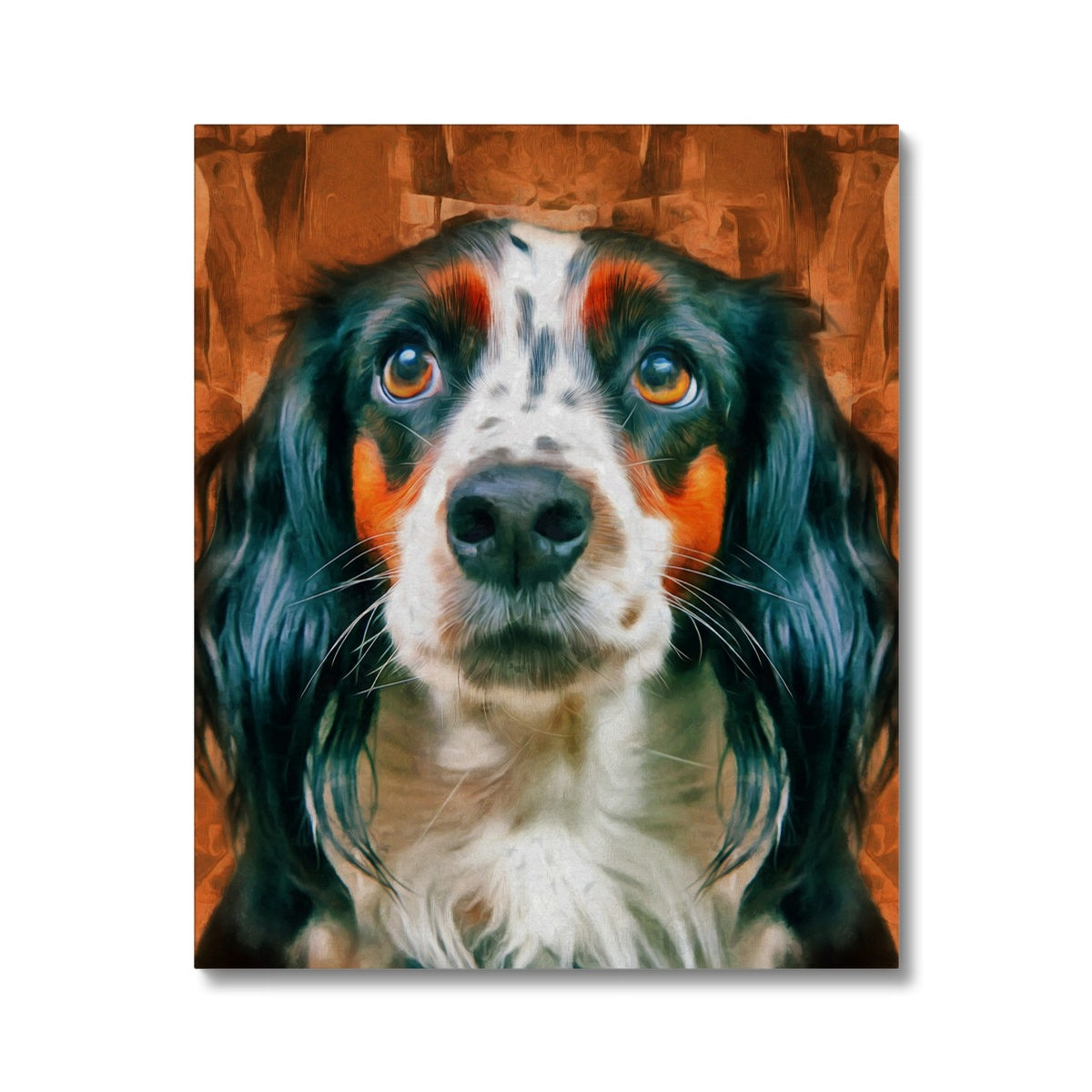 Basset Hound Oil Portrait Canvas