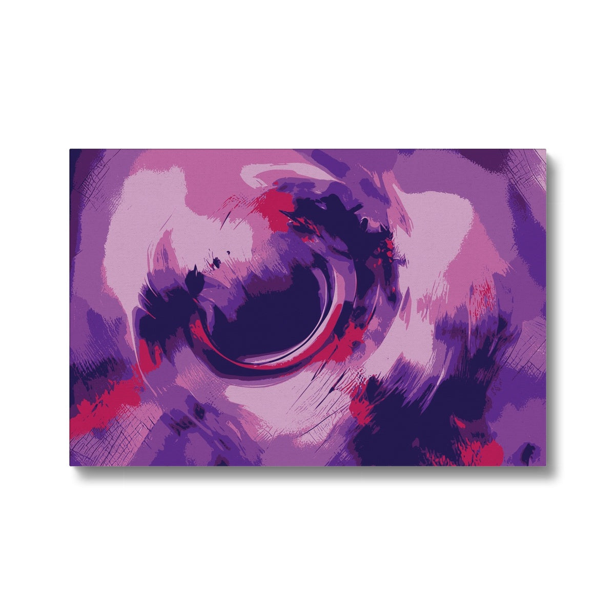 Elegant Purple Abstract Art Canvas