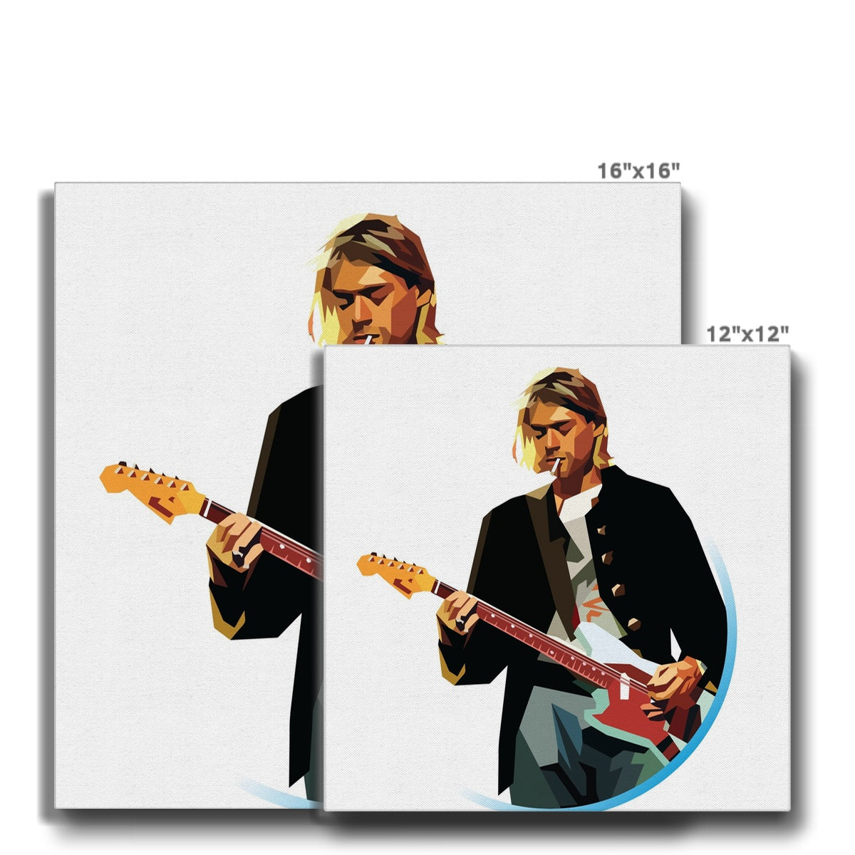 Kurt Cobain's Flamboyant Portrait Canvas