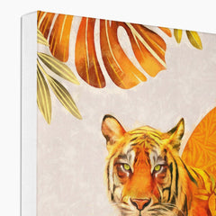 Tiger & Sun Wall Art Canvas