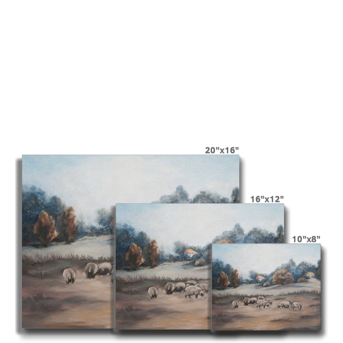 Opulent Painting Of Sheep Canvas