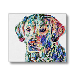 Multi-Color Retriever Portrait Canvas