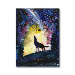 Nebula Wolves Art  Canvas