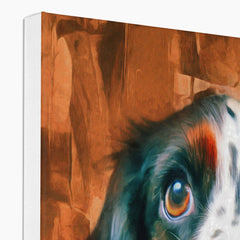 Basset Hound Oil Portrait Canvas