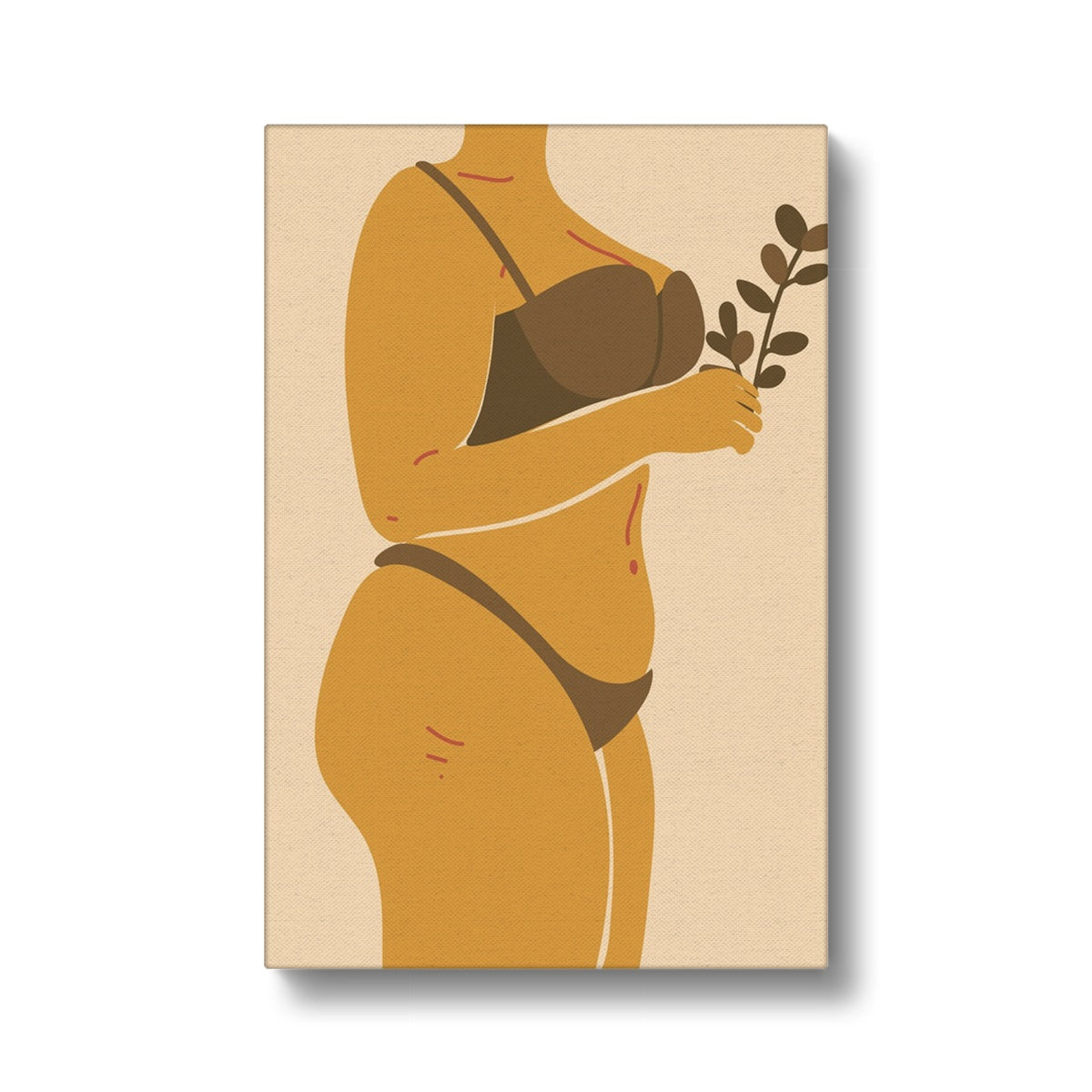 Empowering Body Positivity Canvas Canvas