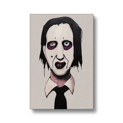 Spooky Marilyn Manson's Gothic Sketch Canvas