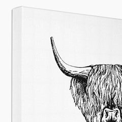 Highland Cow Wallpaper Canvas