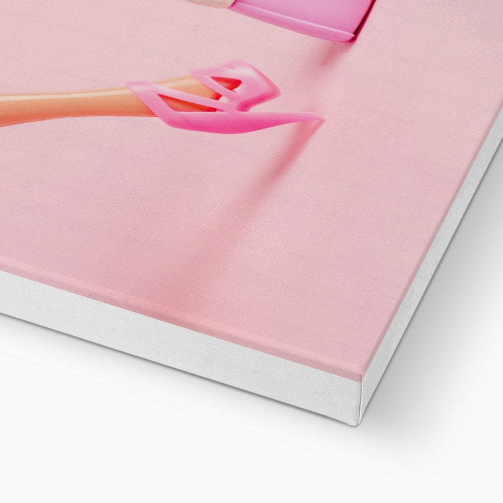 Aesthetic Barbie & Bag Canvas