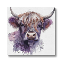 Magical Cow Portrait Canvas