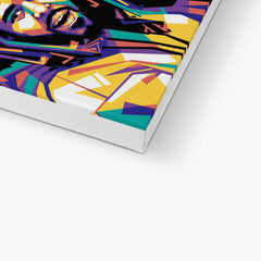 Colorful J Cole Portrait Canvas