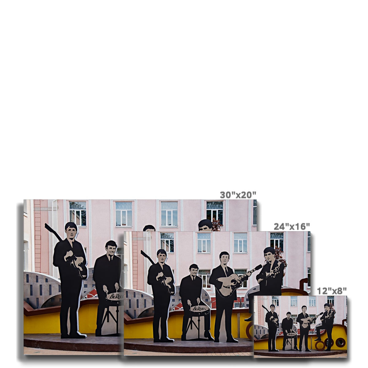 Mannequin Artwork Of The Beatles Band Canvas