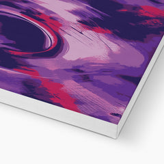 Elegant Purple Abstract Art Canvas